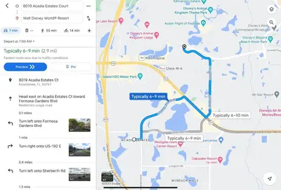 a map of the proposed route for the proposed interchange at Serendipity at Acadia - Family getaway in Orlando