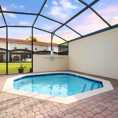 Charming 3BR Resort Townhome with Private Pool near Disney