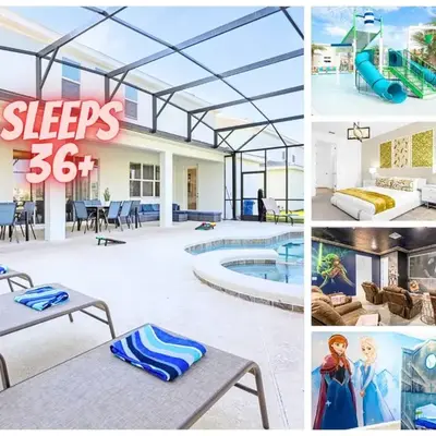 Sleeps 36 | 15 Bedroom! Theater! Resort! POOL!