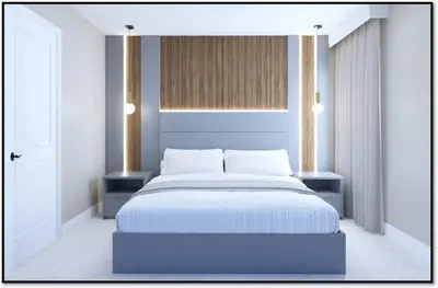 a bedroom with a large bed with two night stands at Brand New 15 Bedrooms Single Family Paradiso 37SA in Orlando