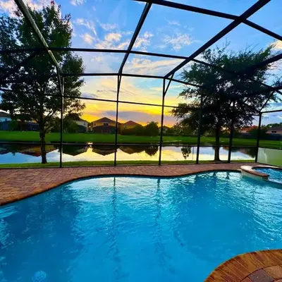LUX Waterfront Disney Vacation Home with Private Pool