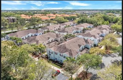 an aerial view of a house at Disney Getaway Private Pool Themed Bedrooms. Book Now LV8 in Kissimmee