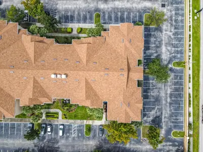 an overhead view of a house with a roof at Windsor Hills Magical Condo Pool Slides By Disney in Orlando