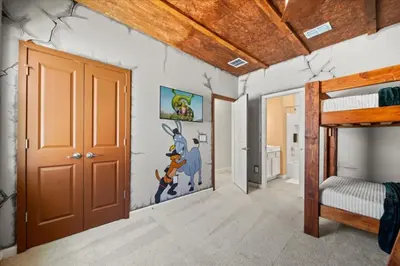 a bedroom with a mural of winnie the pooh at 15 Bedrooms15 Bathrooms Veranda Palms 2393Sd in Kissimmee