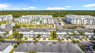 an aerial view of a resort complex at T2531M Windsor Hills Resort 3Bedrm Private Pool in Orlando