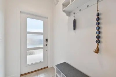 a room with a door and a window at Family Retreat near Disney in Kissimmee