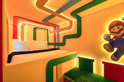 a childs bedroom with a lego house at Luxury 12BR Home w Pool Game Room in Orlando