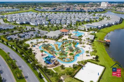an aerial view of the water park at the resort at Stunning Condo in the Heart of Orlando in Kissimmee