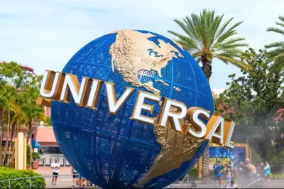 a sign in front of the universal theme park at Secret Resort Kissimmee Lakeview Condo in Kissimmee