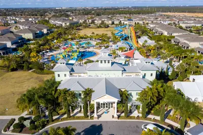 an aerial view of the water park at the resort at 321 PC - Encore Oasis Luxury 5BR Home Private Pool in Orlando