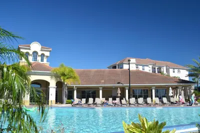 a view of the resort from the pool at Penthouse Corner at Vista Cay in Orlando