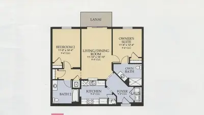 a floor plan of a house at Totally Remodeled Beauty WOW in Orlando