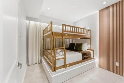 a bedroom with two bunk beds in a room at 207 Storey Lake 6 Guests 2 BDRS near clubhose in Kissimmee