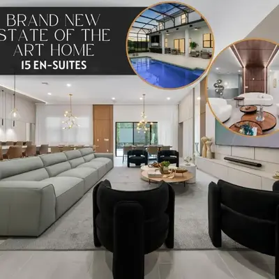Brand New Modern State of the Art Home! Sleeps 31