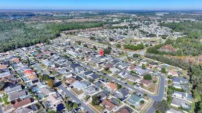 an aerial view of a residential suburb at Magical Hideaway at Kissimmee by Shine Villas villa in Kissimmee