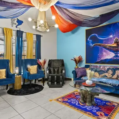 Themed Villa with Private Pool Games Massage Chair