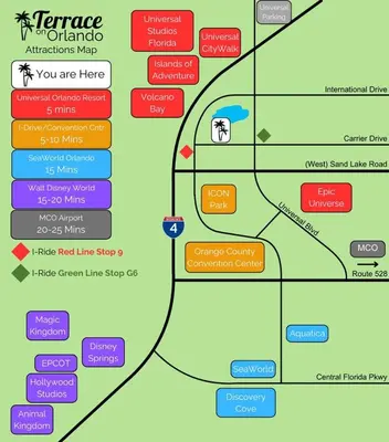 a map of the toronto ontario attractions map at Superior Central Condo with Balcony 7 Min to Universal in Orlando