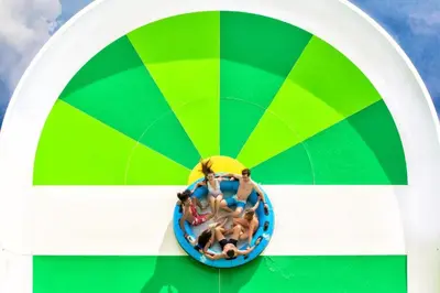 a ride in a inflatableescription at Tropical Cottage With Hot Tub Near Disney With Margaritaville Resort And Island H20 Waterpark Access - 8040Dr in Orlando