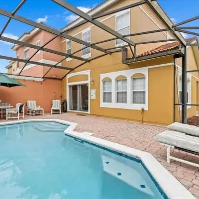 4bd Villa Near Epic Universe and Disney with private Pool townhouse