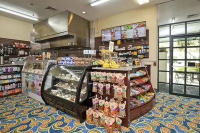 a grocery store aisle with a display of food at Star Island Resort and Club - Near Disney in Kissimmee