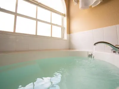 a bathroom with a bath tub with a water fountain at 3 Bed 258 in Kissimmee