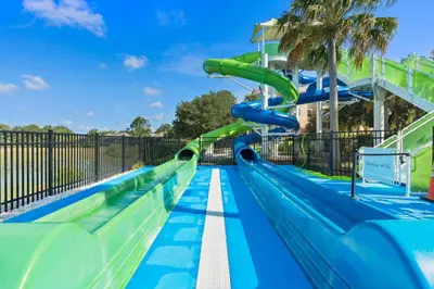 a water slide at a water park at 7669 Windsor Hills in Orlando