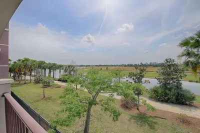 a view of a river from a balcony at 5048 Viz Cay in Orlando