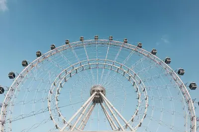 a large ferris wheel against a blue sky at 5036 105 Viz Cay in Orlando