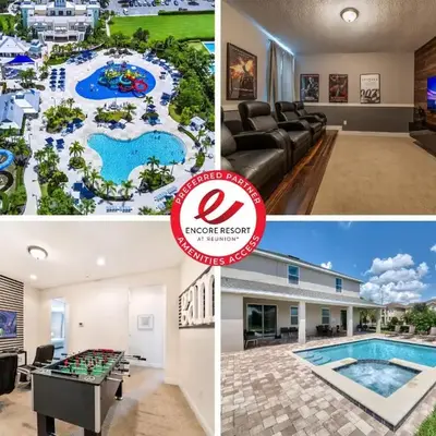 Exquisite Home With Media Room & Games With Waterpark & Resort Access Near Disney At Encore Resort- 7600Mc