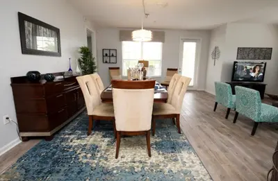 a dining room with a table and chairs at Cayview Condo #231537 in Orlando