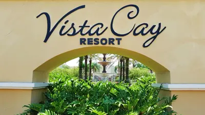 a sign for the vista city resort at Beautiful Newly Updated Townhome Sleeps 10 in Orlando