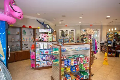 a store filled with lots of different types of toys at Gorgeous Apartment in Orlando at Vista Cay Resort in Orlando