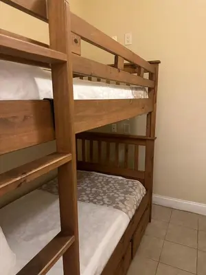 a couple of bunk beds in a room at Penthouse Close to Disney area and Malls water view in Orlando