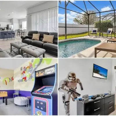Sunshine Station - Spacious 4 bed Windsor Palms resort home that's close to Disney