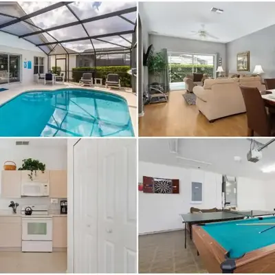 Rhapsody Palms - Family 4-bed pool home that's close to Disney
