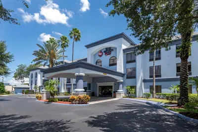 a rendering of the front of the hotel at Best Western Plus Orlando East - UCF Area in Orlando