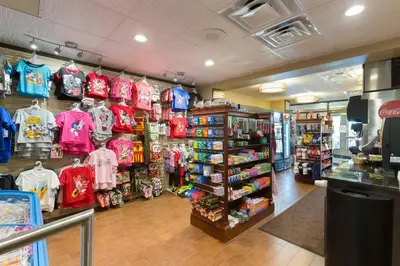 a store with a large assortment of clothes on display at Rosen Inn Closest to Universal in Orlando