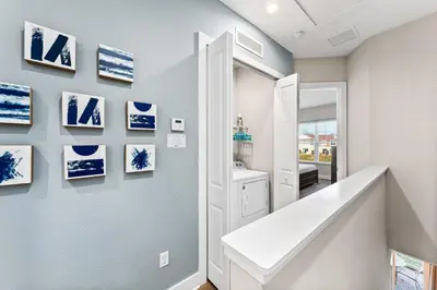 a bathroom with a sink and a mirror at 5min to Disney Spacious Family Villa SMV135 in Orlando