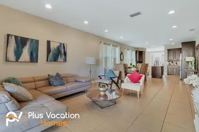 a living room with a couch and a table at 7617 Brookhurst lane in Orlando