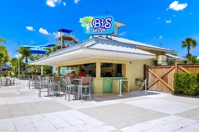 a restaurant with chairs and a sign that reads diner at Gleaming Home With Private Pool, Theater Room And Water Park Access Near Disney At Encore Resorts Reunion - 209Sf in Kissimmee