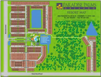 a map of the proposed renovations to the parking lot at Pool Home With Privacy, Bbq, Mickey Room - 3500Pp in Kissimmee