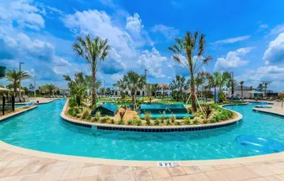 a pool at the resort at Beautiful apartment in lux Storey Lake community 10 miles to Disney! in Kissimmee