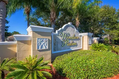 a sign for the walt disney world villas at The Great Escape - A spacious 1st floor condo on Windsor Palms Resort - close to Disney in Kissimmee