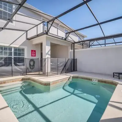 In the heart of Kissimmee Storey Lake Resort 4BD 3BA Pool Townhome 4SL4857
