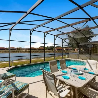 South Facing Pool with Spa and Lake View in Gated Resort of Bella Vida Nr Disney