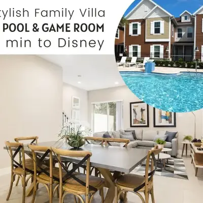 Stylish Family Villa 5min Disney BBQ 1804ft