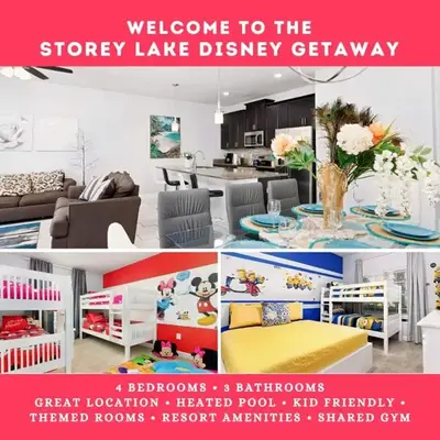 Storey Lake Pool Mins to Disney 4BR Games