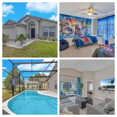 Disney Themed House Free Heated Pool close Disney 5br 9bd