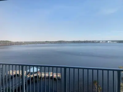 a view of a large body of water at Lake view condo close to Disney in Orlando