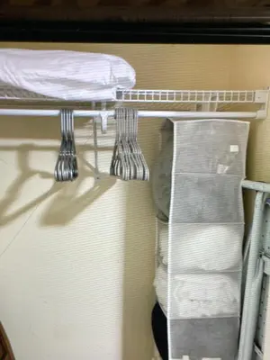 a closet with a bunk bed and folded towels at Disney 1 mile , Blue Heron 1 room 2 bath,amenities,6 guests, walk to restaurants, no fees at check in in Orlando